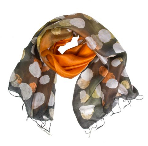 Amber Pebbles silk scarf, $39 at the National Gallery of Art gift store.
